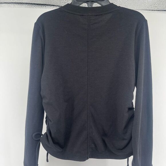 Zella Girl’s Black Drawstring Long Sleeve Pullover Top XS 5/6 - Picture 10 of 11